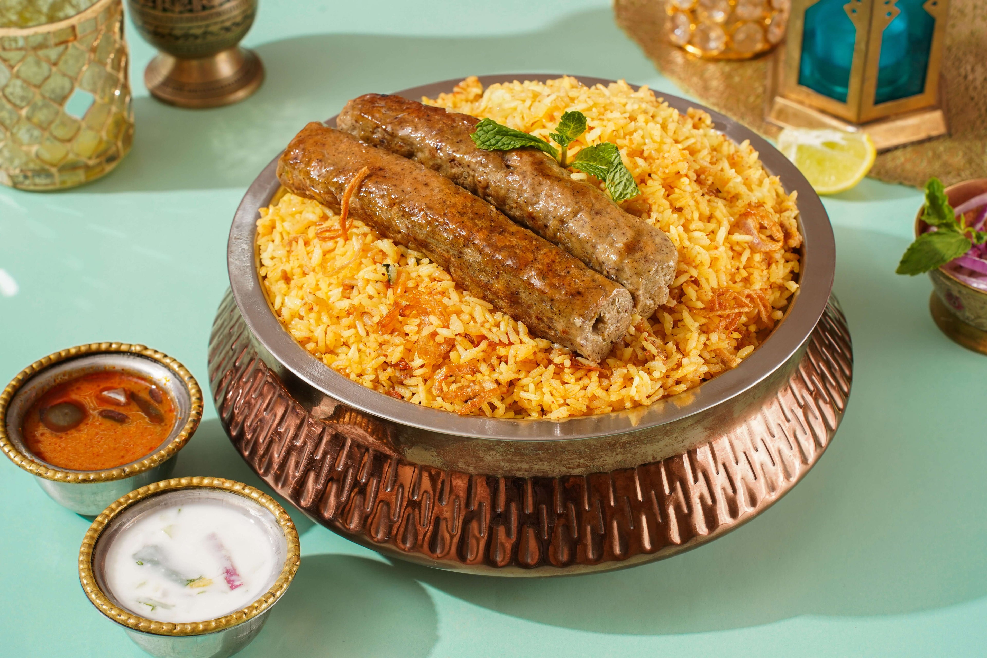 Chicken Sheek Kebab Biryani – Rich Dakhni Flavors